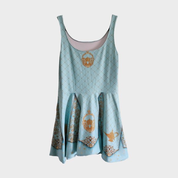 NWOT Handmade Princess Jasmine Fit and Flare Skater Dress size XL - Picture 4 of 8